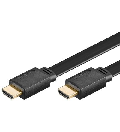 goobay HDMI Highspeed Flachkabel 1m
